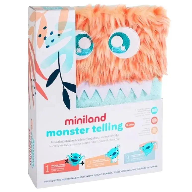 Навчальна м'яка книга Miniland Monster Telling (75004) - фото 6