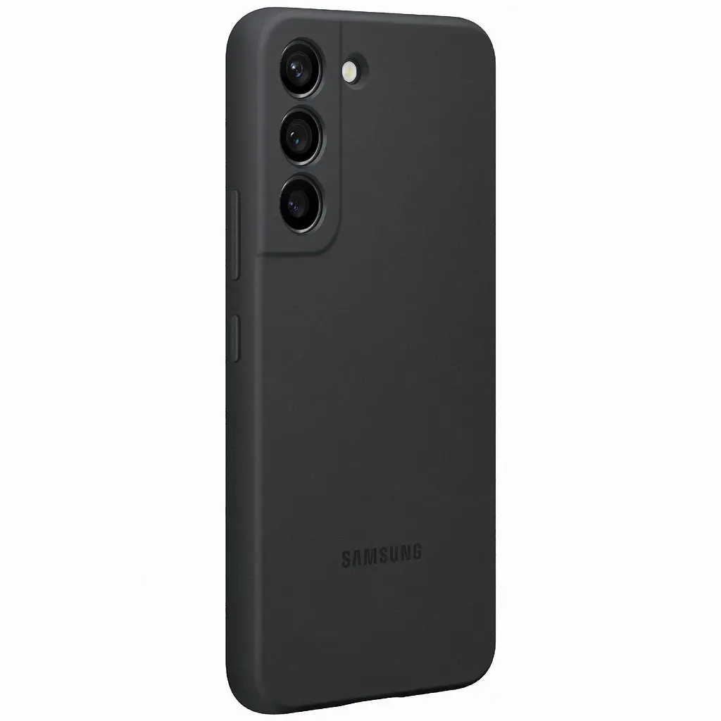 Оригинальный силиконовый чехол Silicone Cover для Samsung Galaxy S22 Plus (S906) Black EF-PS906TBEGRU - фото 2
