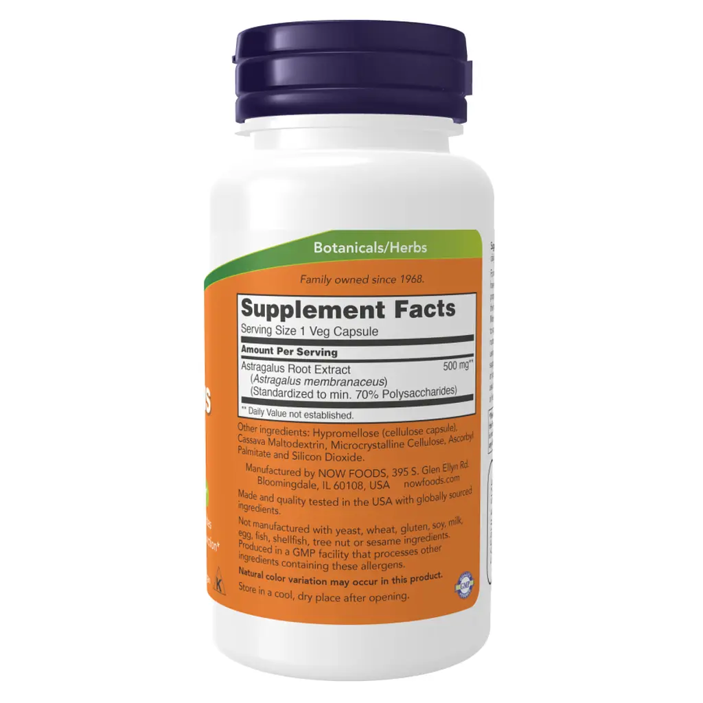 Натуральні добавки Astragalus Extract 500mg - 90vcaps - фото 2
