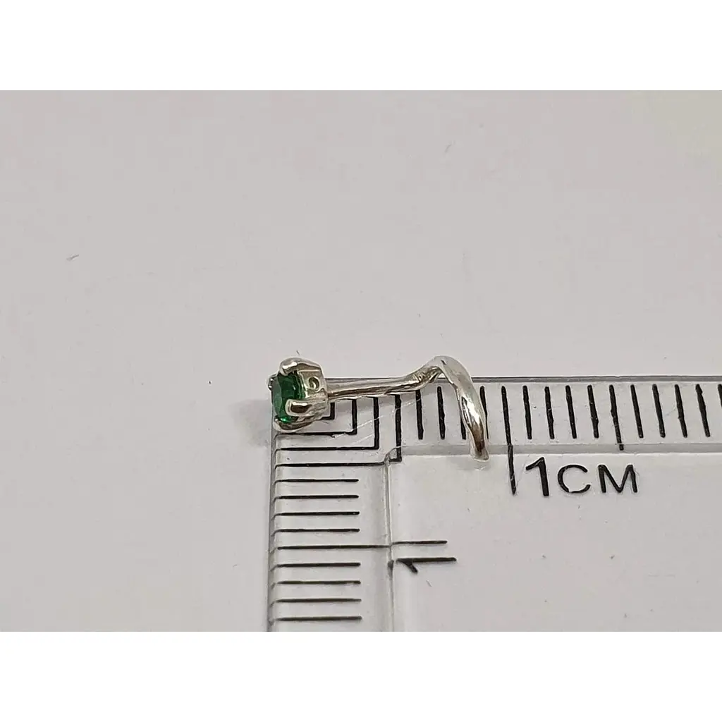 Серебряная серьга-пирсинг в нос Dear. 1017.6С - фото 4