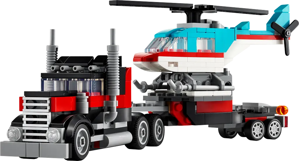 Конструктор LEGO Creator Бортова вантажівка з гелікоптером 270 деталі (31146) - фото 2