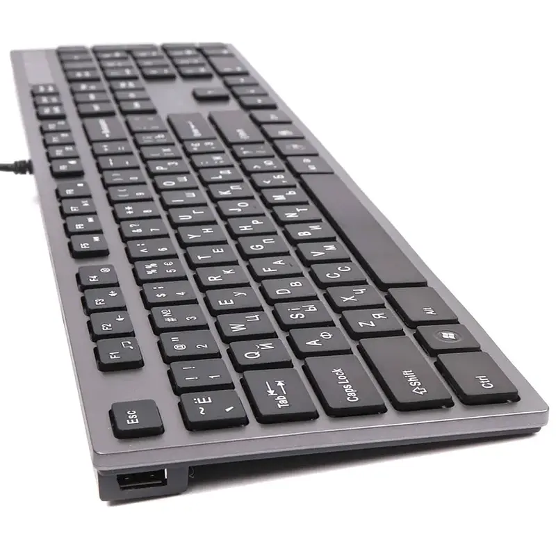 Клавіатура A4-Tech KV-300H USB сіра - фото 3