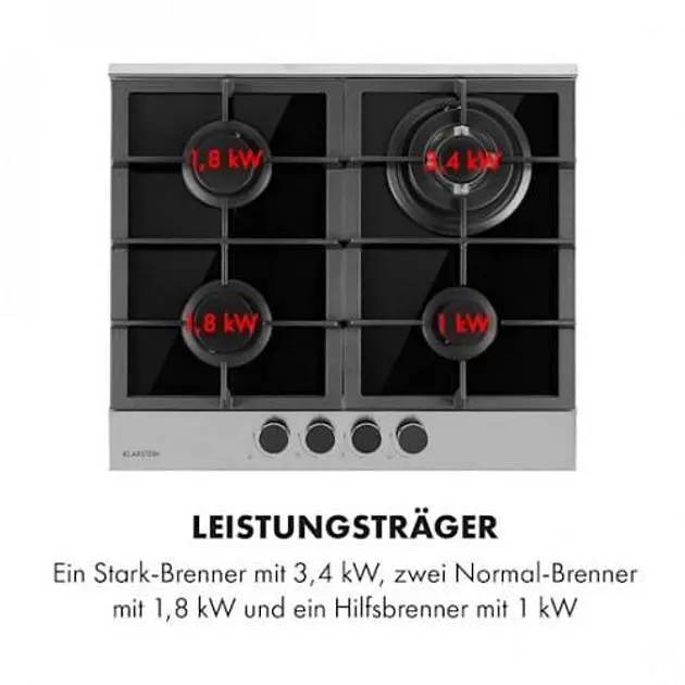 Варочная поверхность газовая Klarstein Alchemist (10034969) - фото 5
