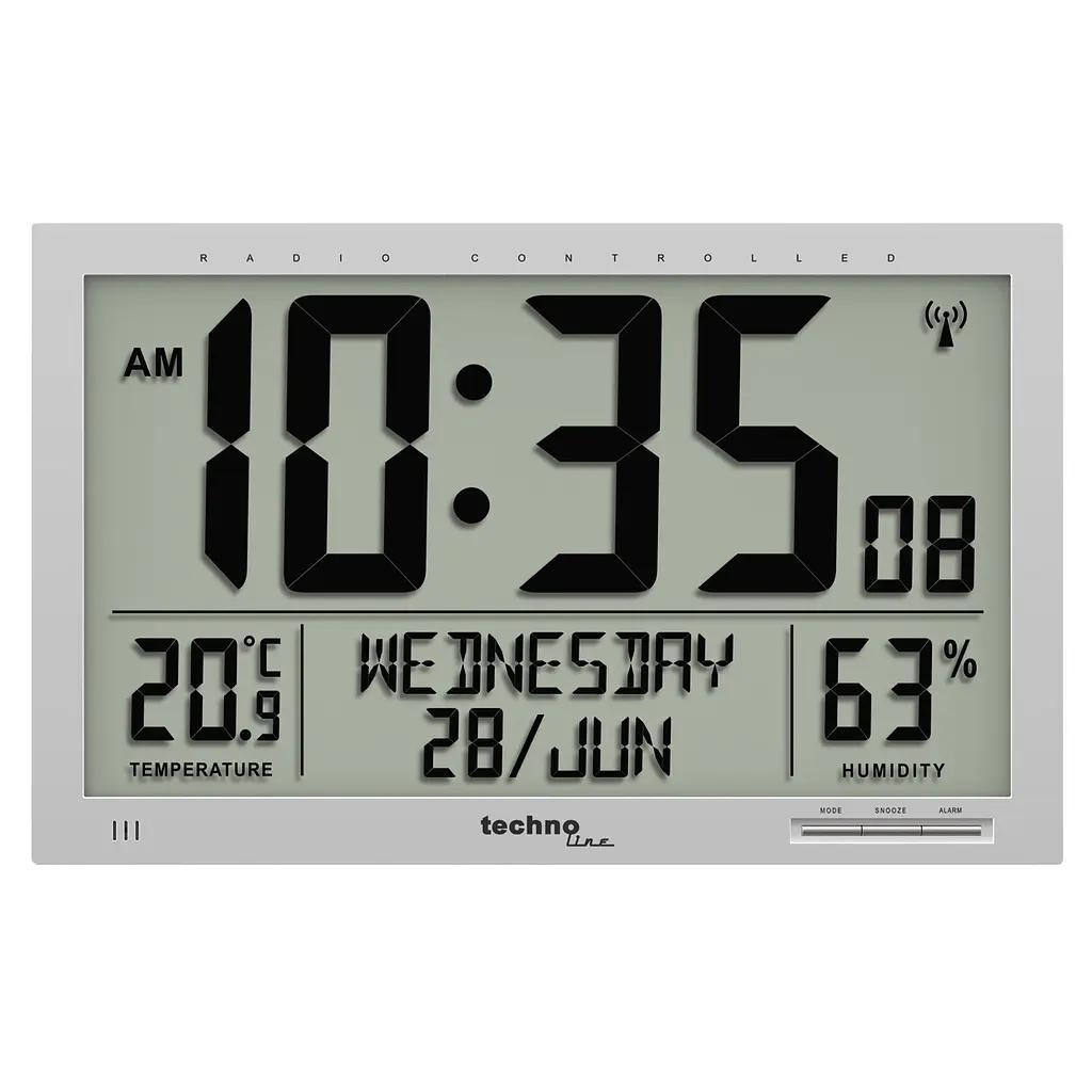 Годинник настінний Technoline WS8013 Silver (WS8013), Сріблястий - фото 2