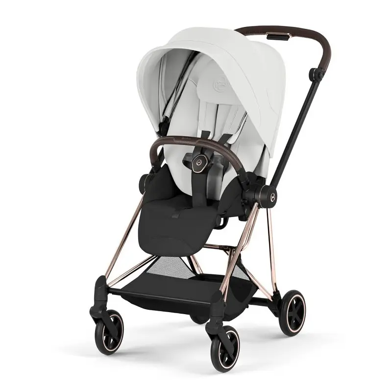 Cybex Mios Style 5.0 коляска 2 в 1 Off White шасі Rosegold - фото 6