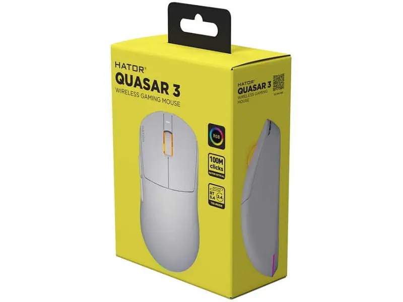 Миша Hator Quasar 3 Wireless White (HTM731) - фото 6