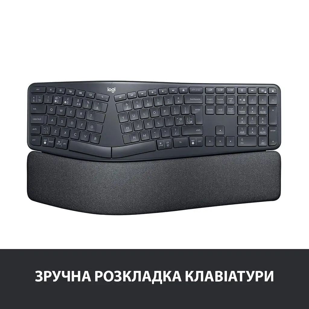 Клавіатура Logitech K860 ERGO Graphite (920-010108) - фото 2