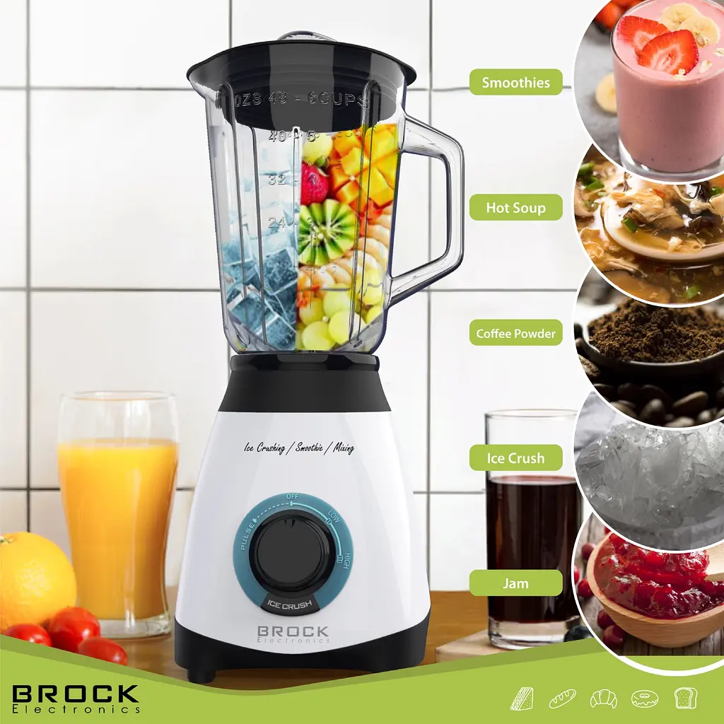 Блендер BROCK BL 1501 WH стационарный 500Вт - фото 7