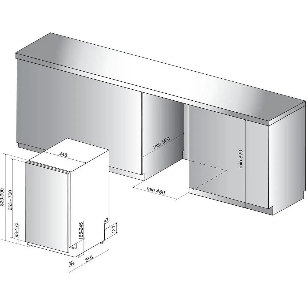 Посудомоечная машина Whirlpool WSIO 3T223 PCE X - фото 2