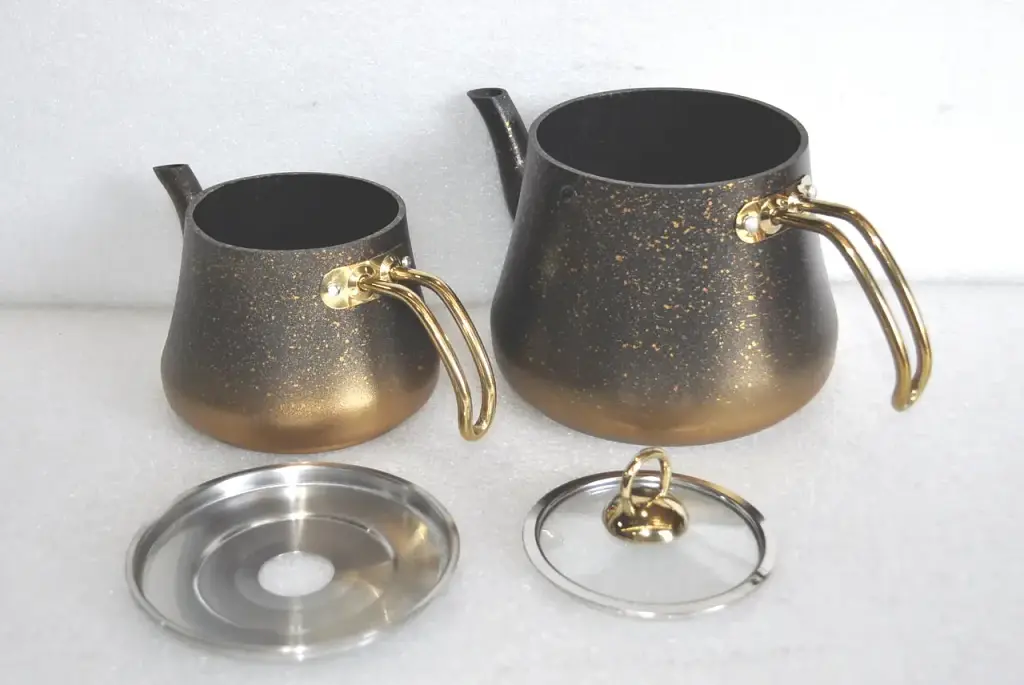 Двоярусний чайник O.M.S. Collection 8200-XL Gold (1,8/3,75 л.) - фото 7