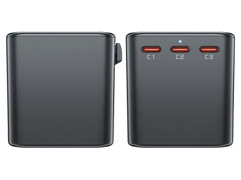 Мережевий зарядний пристрій Acefast Z1 5xUSB 75 W GaN 3xUSB-C 2xUSB-A PD Black (6974316282495) - фото 5
