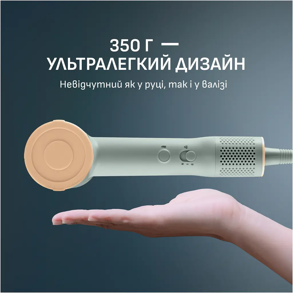 Фен Rowenta Blumia, 1300 Вт, бірюзовий (HY5N12E0) - фото 13