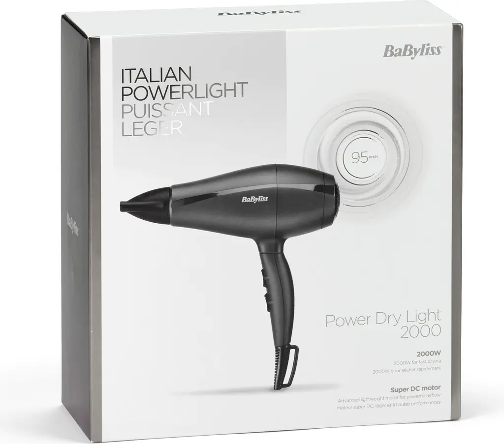 Фен BaByliss Super Light Pro черный (5910E) - фото 9