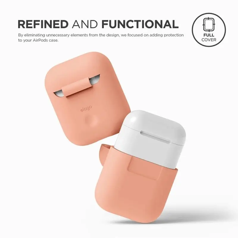 Чохол Elago Silicone Peach для AirPods персиковий (EAPSC-PE) - фото 2