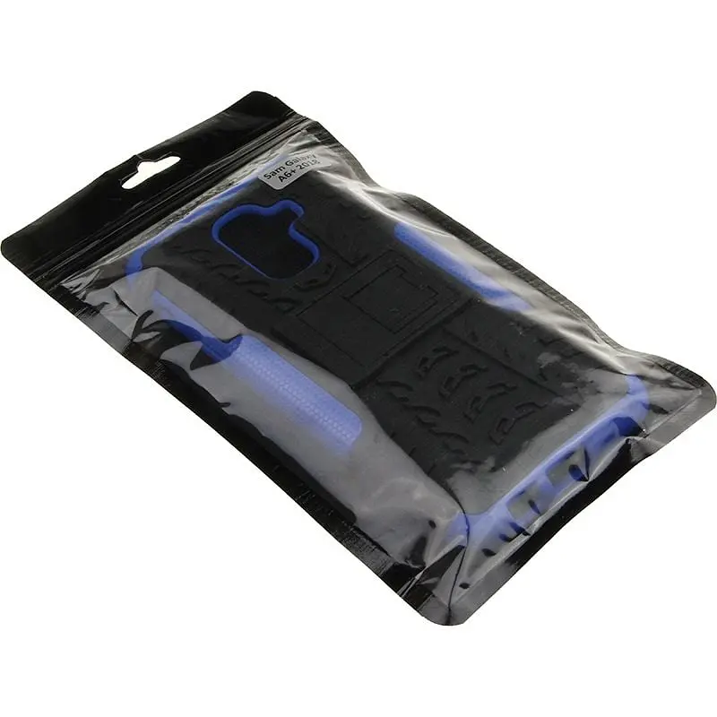 Чехол-накладка Toto Dazzle Kickstand 2 in 1 Case Samsung Galaxy A6+ 2018 Blue - фото 2