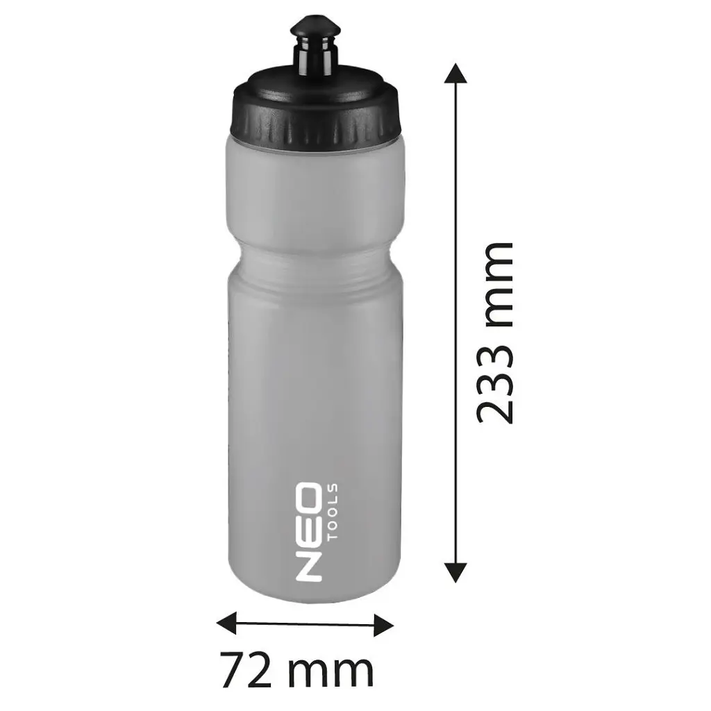 Фляга велосипедна Neo Tools 700 мл 23.5 см LDPE Grey (91-010) - фото 8