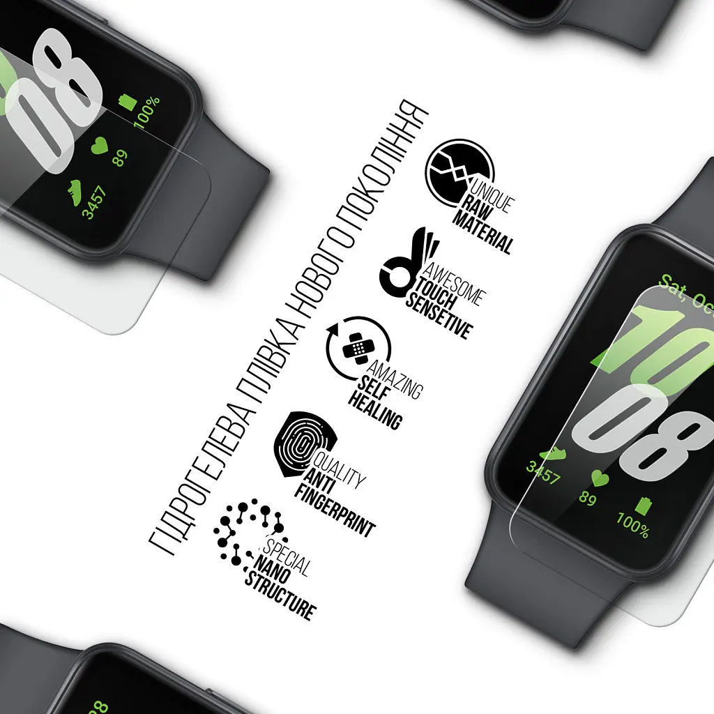 Пленка защитная Armorstandart Samsung Galaxy Watch Fit 3 6pcs (ARM74576) - фото 2