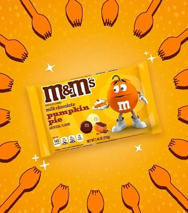 Драже M&M's Halloween Milk Chocolate Pumpkin Pie Candy 210 г - фото 4
