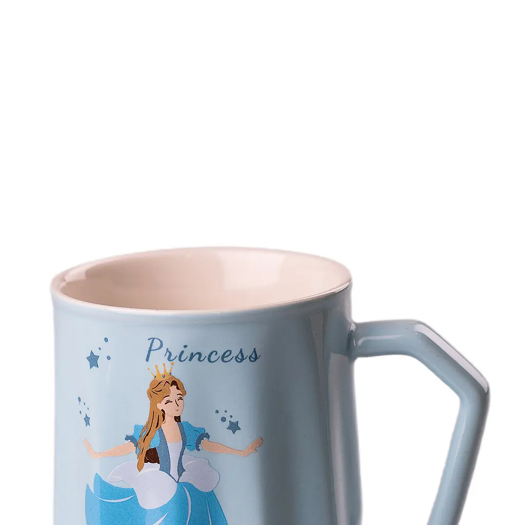 Чашка керамічна Happy Life Принцеса Дісней блакитна 450 мл HPCYM0859BL - фото 2