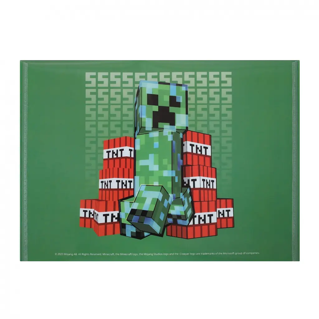 Папка – конверт Yes А4 на кнопке Minecraft Creeper (492336) - фото 4