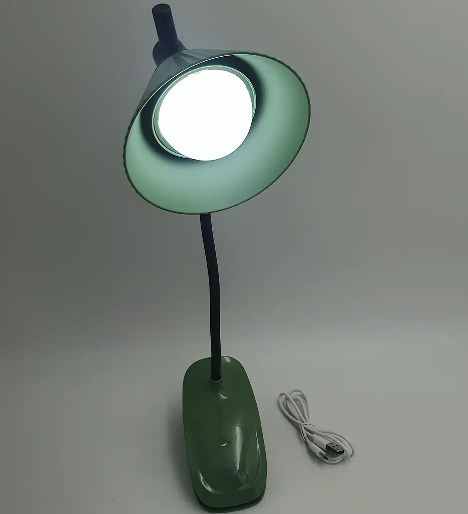 LED-лампа 4 W сенсорна світлодіодна гнучка 28 см настільна на прищіпці акумуляторна WinBoss YD03 зелена - фото 2