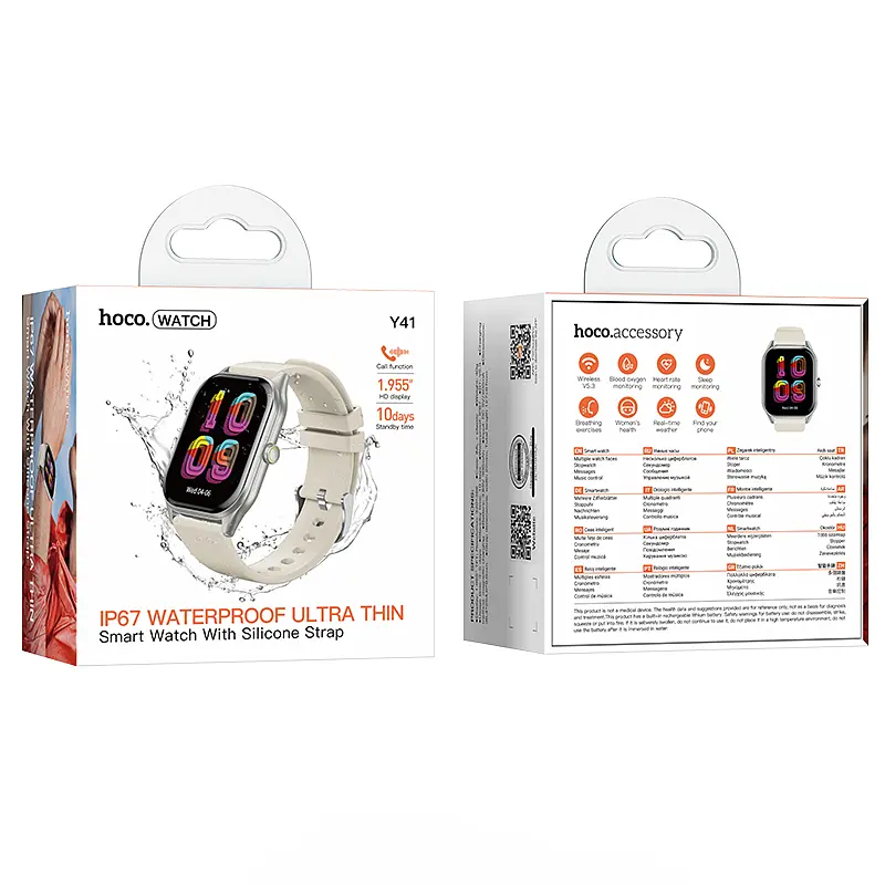 Смарт-годинник HOCO Y41 Smart watch(call version) Silver - фото 2