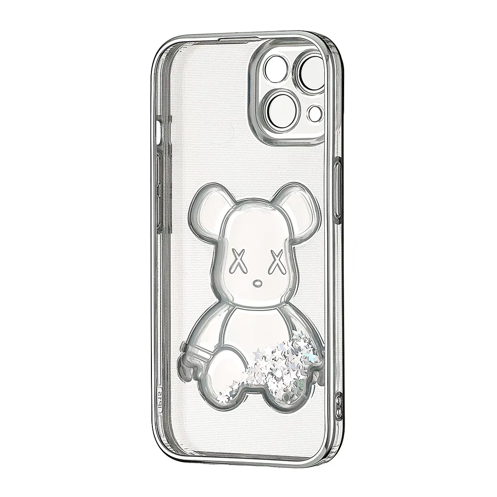 Чохол Shining Bear Case Protected Camera iPhone 15 Silver - фото 3