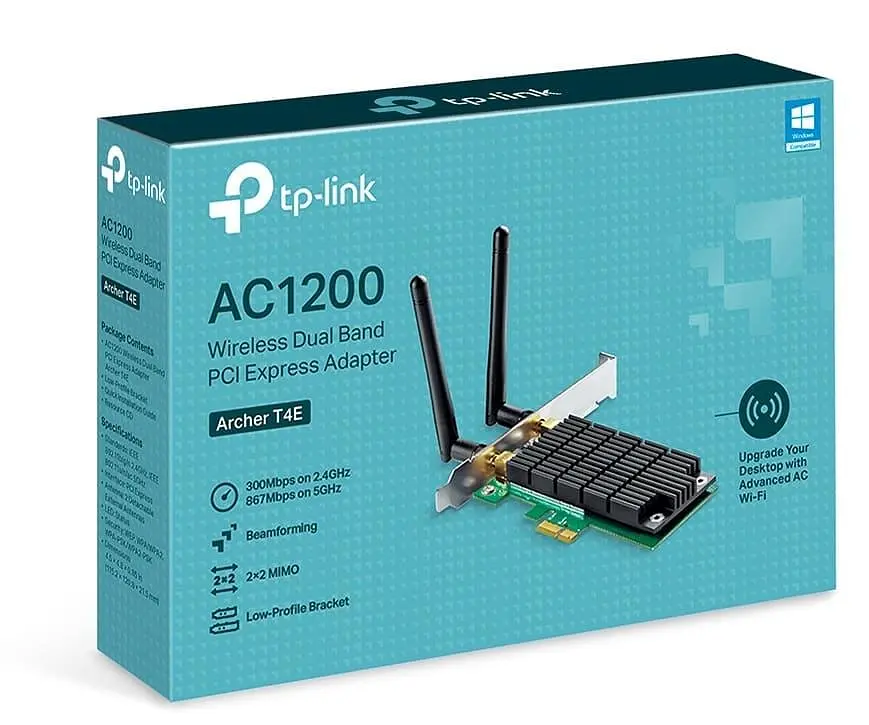 WiFi-адаптер TP-Link Archer T4E PCI Express Wi-Fi 5 (AC) (Archer T4E) - фото 5