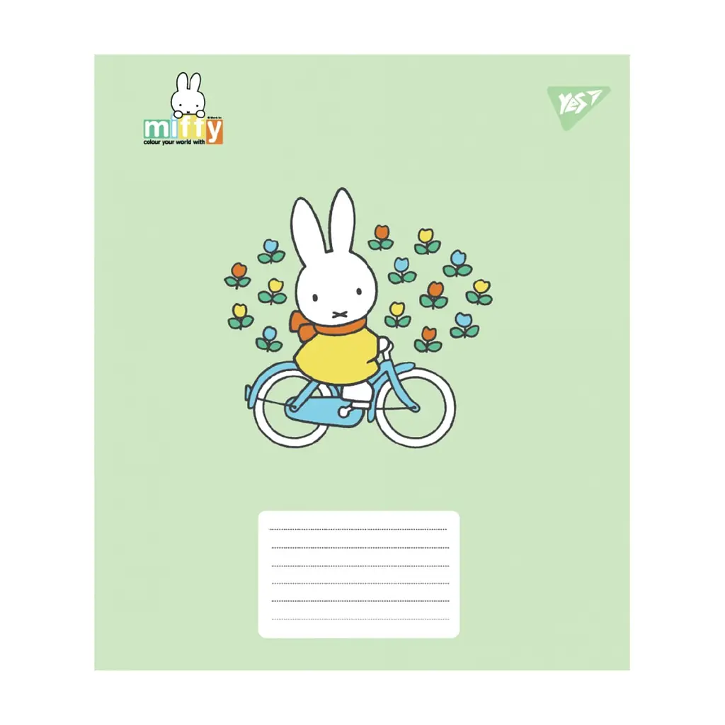 Зошит Yes Miffy Playfull А5 12 аркушів коса лінія (767633), в асортименті - фото 2