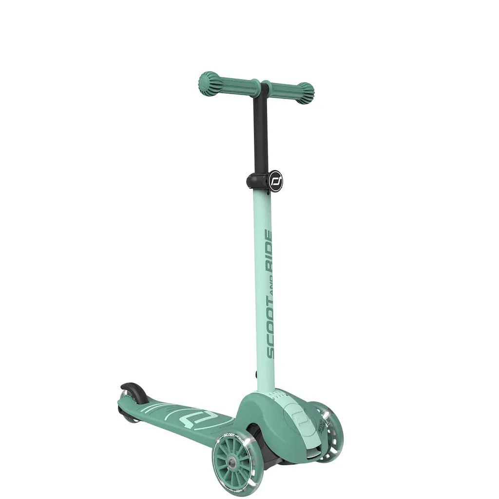 Самокат Scoot and Ride Highwaykick-3s колеса світяться 3+ років сіро-зелений (SR-00939) - фото 6