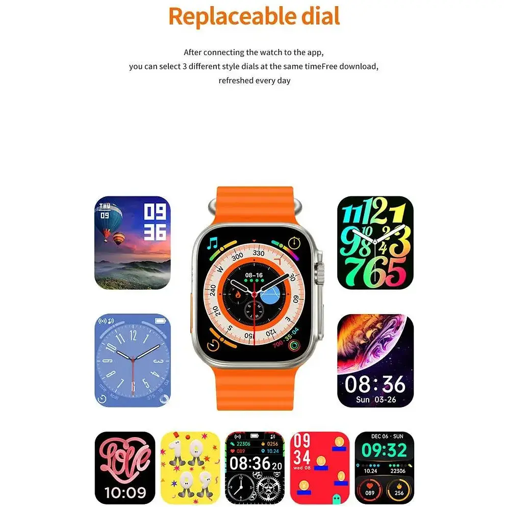 Смарт-годинник Skmei S234 силіконовий ремінець Orange (16700-hbr) - фото 7
