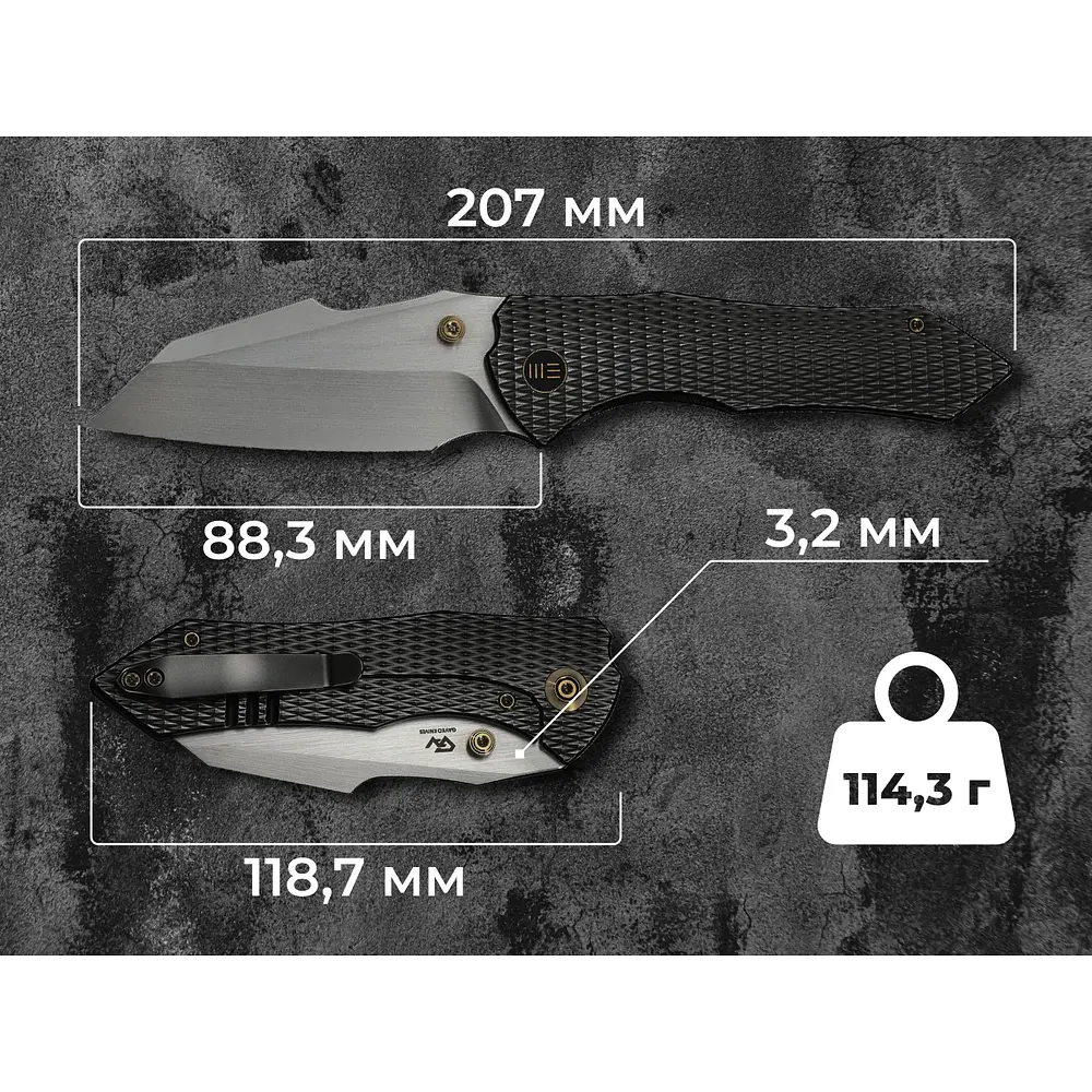 Ніж Weknife High-Fin XL WE24010-6 - фото 12