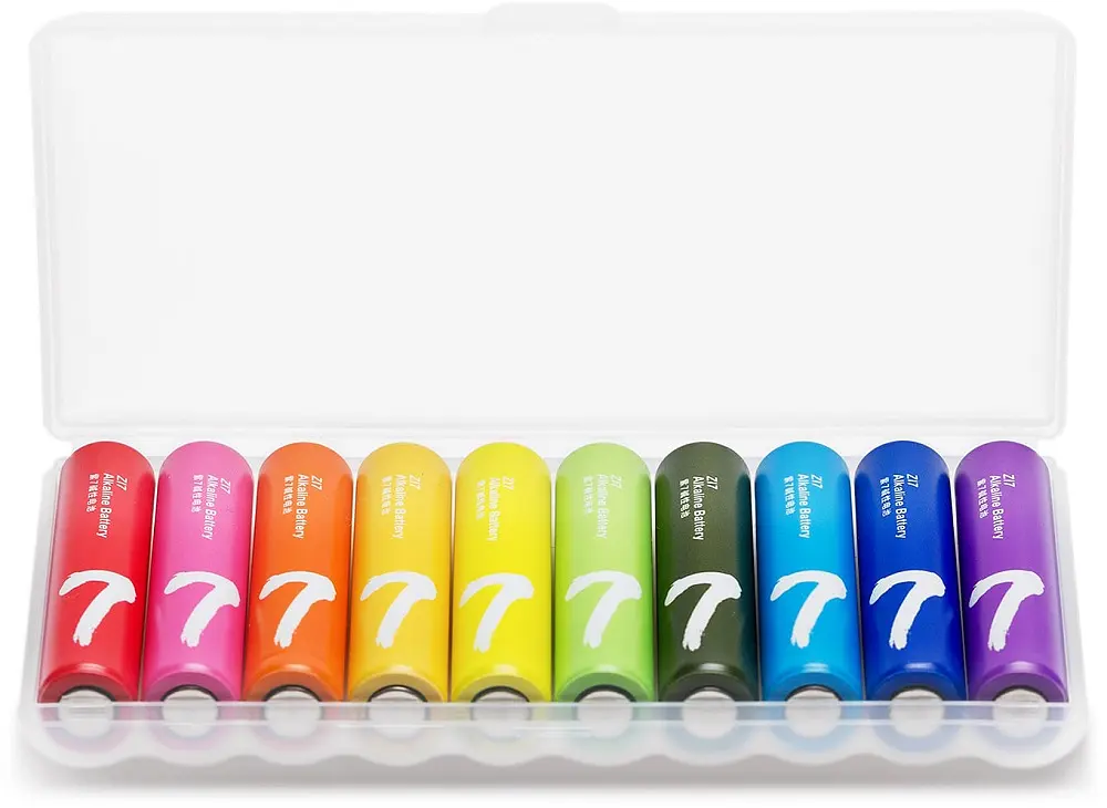 Батарейка ZMI ZI7 Rainbow Alkaline Battery AAA 10шт. (NQD4001RT) - фото 4