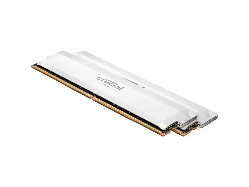 Пам'ять для настільних комп'ютерів Crucial 32GB (2x16GB) 6000MHz CL36 Pro Overclocking White (CP2K16G60C36U5W) - фото 3
