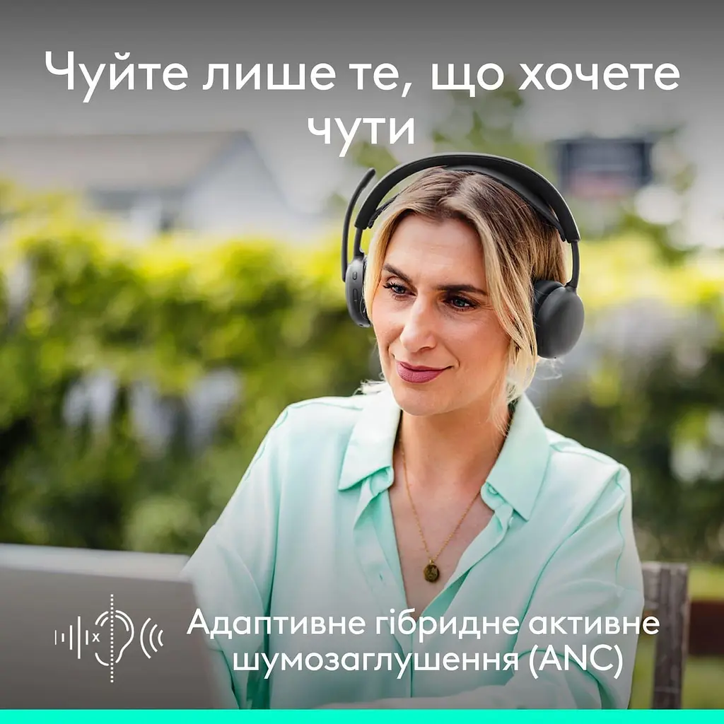 Гарнітура Logitech ZONE Wireless 2 ES Headset Graphite (981-001503) - фото 2