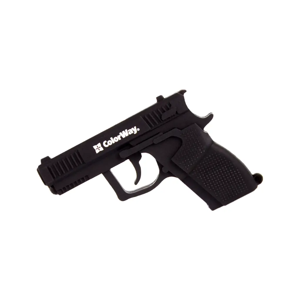 USB флеш накопичувач ColorWay Pistol 64 GB 3.0 Black (CW-USBPL64)