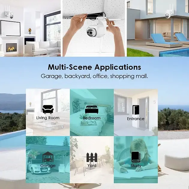 Камера видеонаблюдения XPRO PTZ Wi-Fi Outdoor Camera ICSEE 5MP оригинал 30 (MER-15337_1478) - фото 5