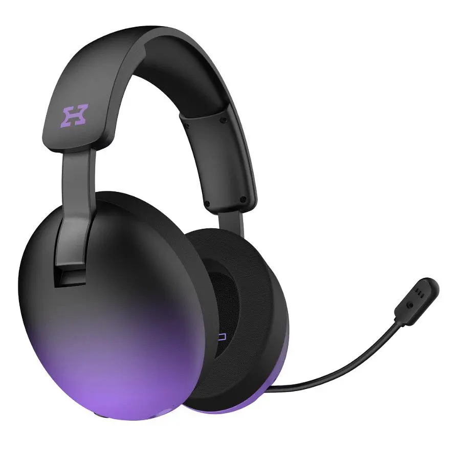 Ігрові навушники бездротові з мікрофоном HATOR HH-30-BV PRO Hellyberry Wireless Black-Violet gradient - фото 2