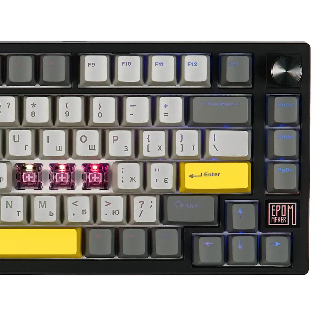 Клавіатура Epomaker TH80 SE Flamingo Black механічна бездротова (TH80-SE-B-F) - фото 5