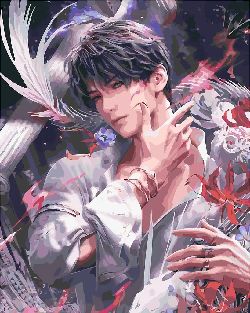 Картина за номерами Магія погляду - Love and Deepspace 40x50 см Origami LW 3529
