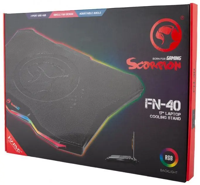 Підставка для ноутбука Marvo FN-40 RGB-LED (10210117) [69767] - фото 7