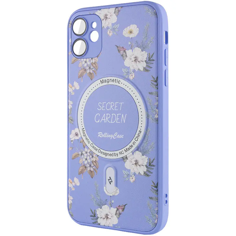 Чехол Epik TPU+PC Secret Garden with MagSafe для Apple iPhone 12 6.1 Lilac - фото 3