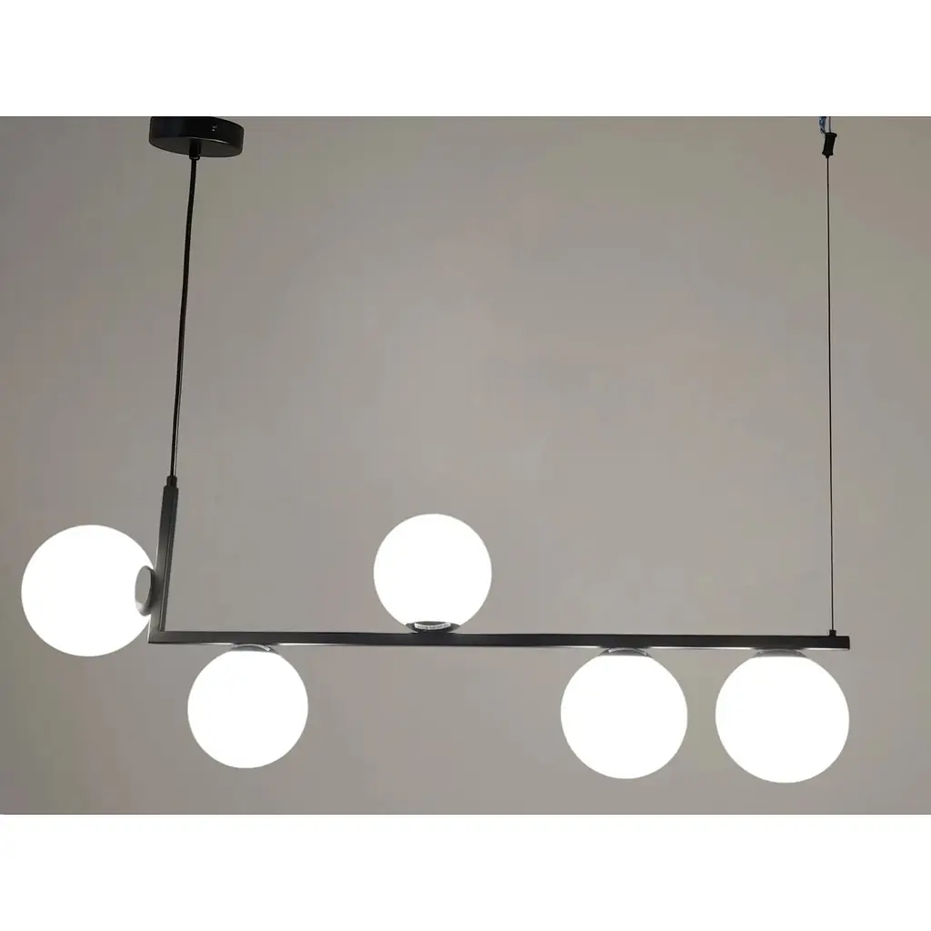 Люстра Brille молекула підвісна BR-01 699S/5 G9 BK+WT - фото 2