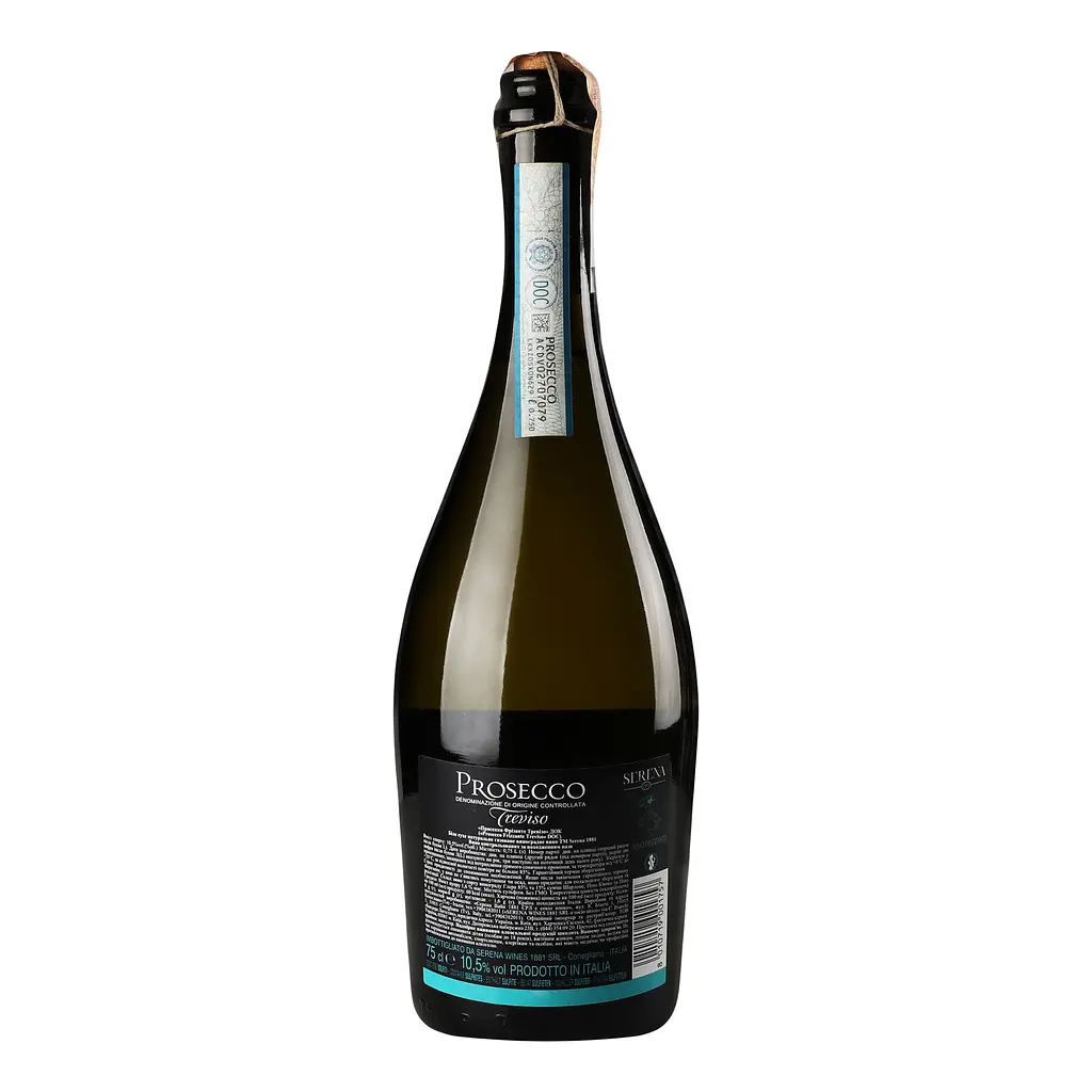 Вино ігристе Terra Serena 1881 Prosecco Frizzante DOC Treviso, сухе біле, 10,5%, 0,75 л (798192) - фото 4