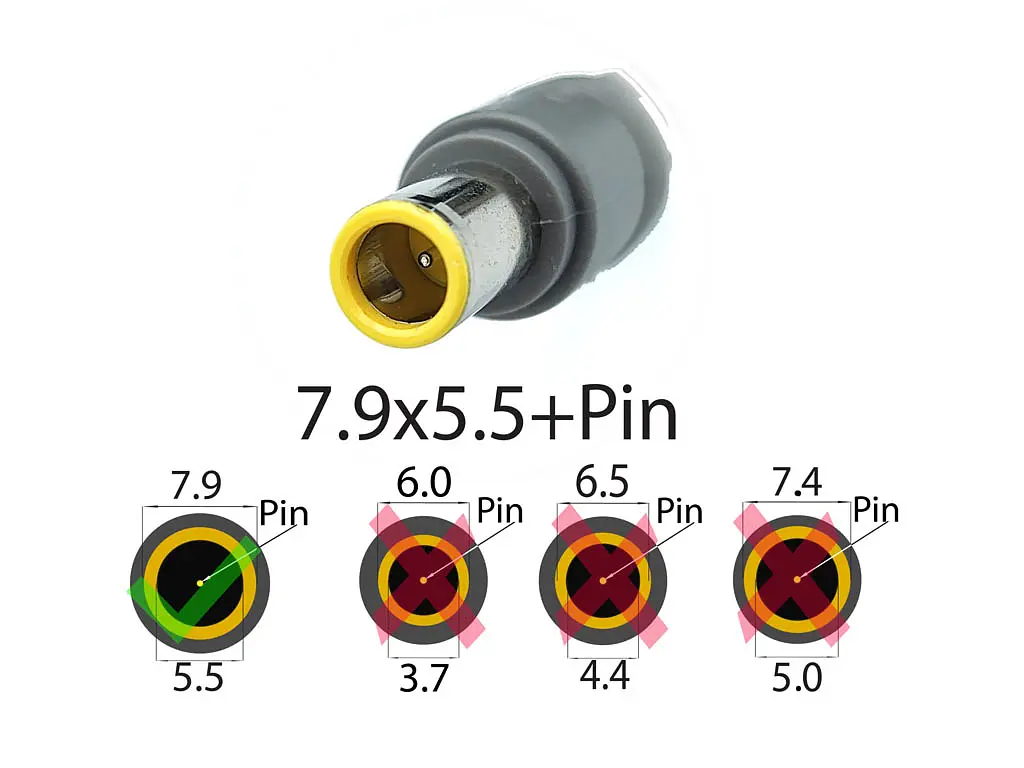 Блок живлення для Lenovo SL400, SL410, SL500, SL510, E30, E40, E50, V480, B590 (20V 3.25A 65W (7.9x5.5+Pin)) High - фото 2