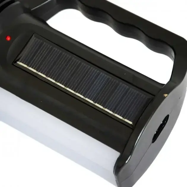 Акумуляторний ліхтар-прожектор із бічною панеллю 16 SMD LED 2 режими, зарядка 220В, 1000 мАч - фото 4