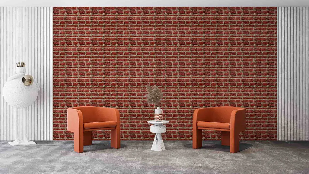 Самоклеюча декоративна 3D панель Loft Expert червона цегла 700x770x5 мм - фото 3