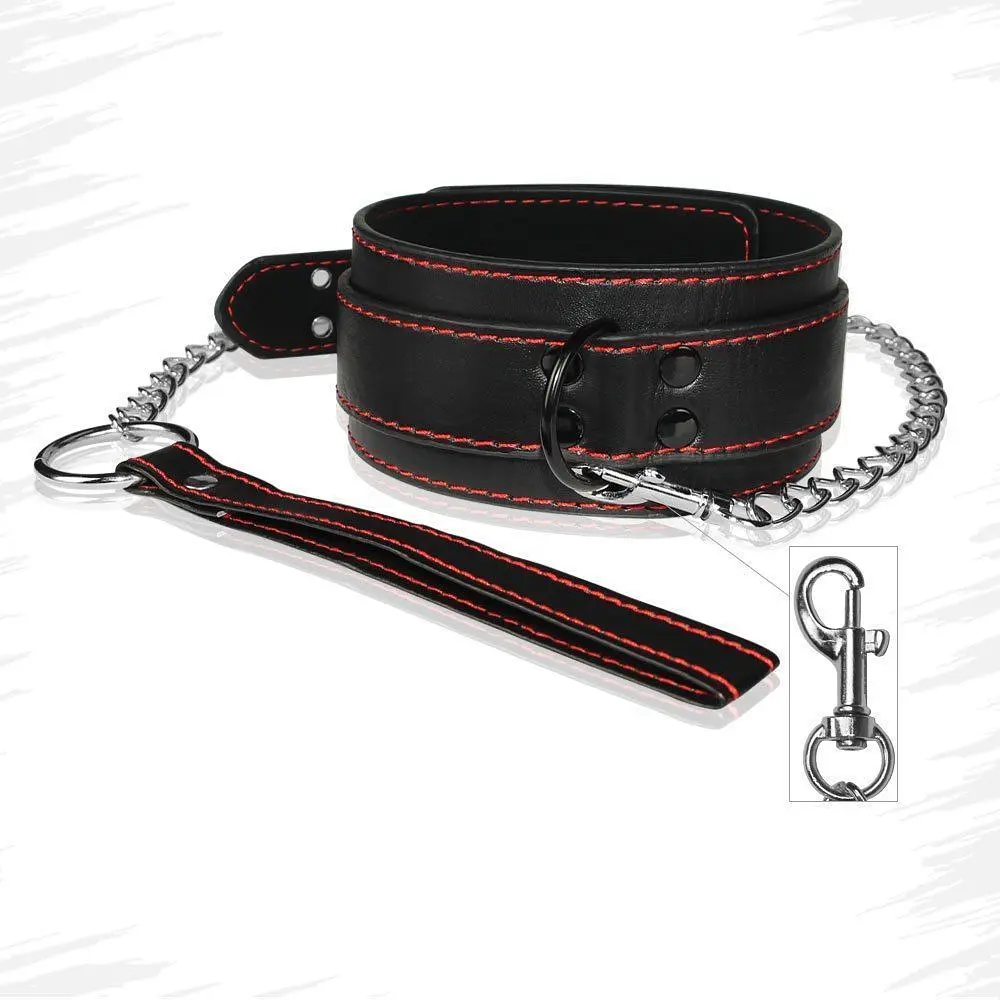 Нашийник з повідком - Bondage Fetish Collar And Leash Set - фото 6