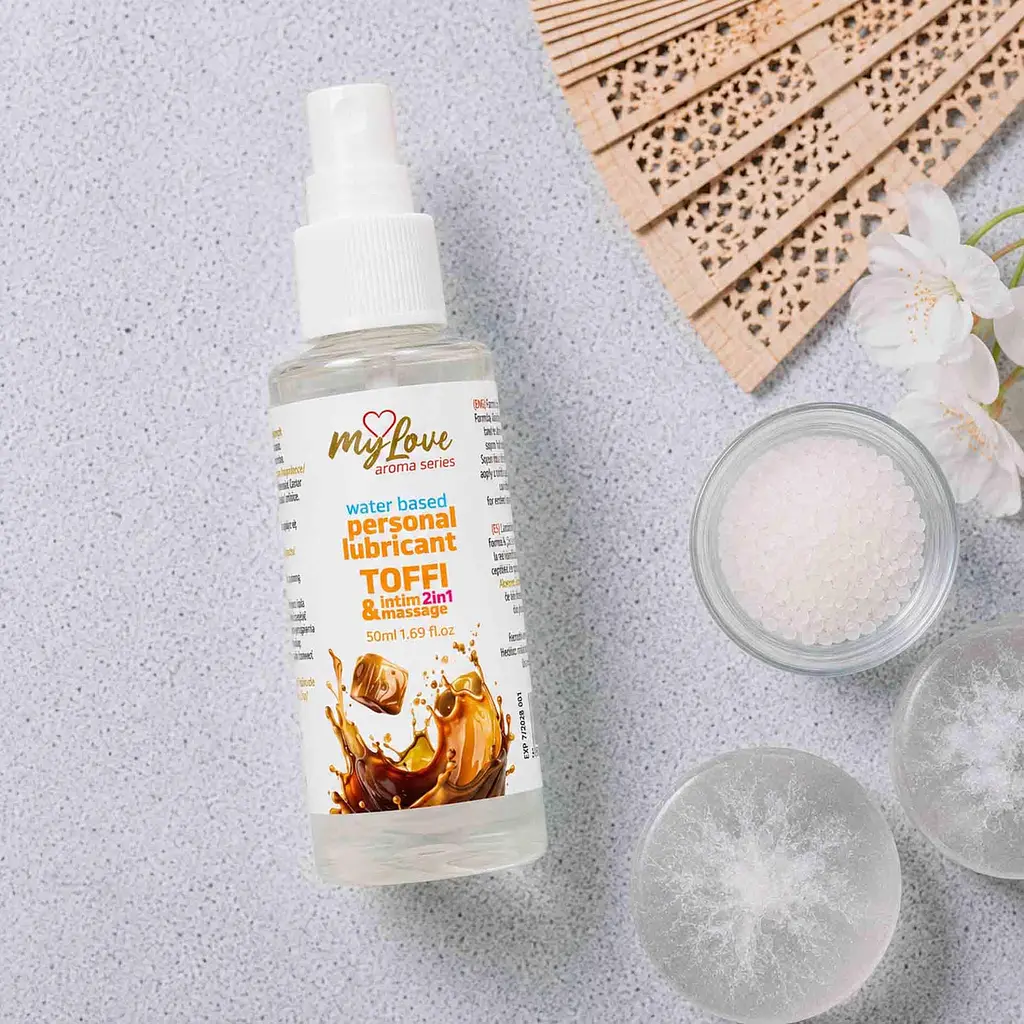Лубрикант та масажний гель MyLove Aroma Series Intim&Massage Toffi 50 мл - фото 3