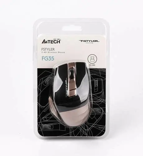 Компьютерная мышь A4Tech Fstyler FG35 2000dpi Bronze teh0020422 - фото 5